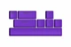 Набор кейкапов HATOR Vivid Lilac PBT keycaps - ESC/SPACE/ENTER/R.SHIFT/ARROWS (HTS-716) - изображение 1