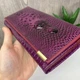 Женский кожаный кошелек крокодил Gesilang натуральная кожа с крокодилом фиолетовый (119Ф) - изображение 3