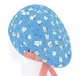 Медицинская шапочка женская HeadwearUniverse универсальная принт Зубики на голубом - изображение 2