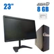 Комплект ПК: Gamemax SFF / Intel Core i3-4130 (2 (4) ядра по 3.4 GHz) / 8 GB DDR3 / 120 GB SSD / Intel HD Graphics 4400 + Монитор HP EliteDisplay S231d / 23" (1920x1080) IPS / VGA, DP / WebCam б/у - изображение 1