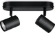 WiZ Світильник точковий накладний розумний IMAGEO Spots, 2х5W, 2200-6500K, RGB, Wi-Fi, чорний - зображення 1