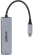 Adapter 5w1 Dahua TC35 Wielofunkcyjny Usb-C Grey (6923172594563) - obraz 3