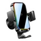Тримач в авто з бездротовою зарядкою Baseus Halo Electric Wireless Charging Car Mount 15W (SUDD000001) Black - изображение 1