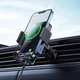 Тримач в авто з бездротовою зарядкою Baseus Halo Electric Wireless Charging Car Mount 15W (SUDD000001) Black - изображение 9