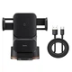 Тримач в авто з бездротовою зарядкою Qi 15W Baseus Wisdom Auto Alignment Car Mount Wireless Charger (CGZX000101) Black - зображення 9