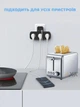 Сетевой фильтр разветвитель тройник 3 евро розетки + 3 USB-A Tessan 3600W/16A Черный - изображение 6