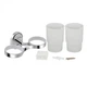 Стакан с держателем Lidz Oreo 0402 двойной настенный (матовое стекло) LDORE0402CRM22164 Chrome - изображение 4