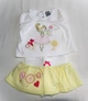 Детский комплект (туника + юбка-трусики) Garden baby трикотажный Златовласка (6879) 68 см белый желтый - изображение 1