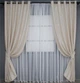 Комплект штор на люверсах VR-Textil Льон мармур Pavliani № 1178ш 150х250 см 2 шт Світло-бежевий (37-0028) - зображення 2