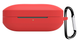 Чохол-накладка DK Silicone Candy Friendly з карабіном для OnePlus Buds Pro 2 (red) - зображення 1