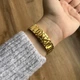 Жіночий годинник металевий Skmei Золотистий/Білий (z054-3) - зображення 3
