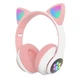Беспроводные складные наушники с подсветкой с микрофоном и Bluetooth, Розовые (ARTST2BNPink) - изображение 6