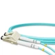 Патч-корд оптичний NanoConnect LC/UPC-LC/UPC Бірюзовий LSZH, Multimode OM3 (MM), Duplex, 2мм - 2 м - зображення 4