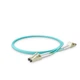 Патч-корд оптичний NanoConnect LC/UPC-LC/UPC Бірюзовий LSZH, Multimode OM3 (MM), Duplex, 2мм - 1 м - зображення 2