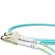 Патч-корд оптичний NanoConnect LC/UPC-LC/UPC Бірюзовий LSZH, Multimode OM3 (MM), Duplex, 2мм - 1 м - зображення 4