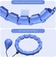 Комплект хулахуп з обтяжувачем Hoola Hoop Massager Синій та пояс для схуднення Vulkan Вулкан Extra Long (VS7151TOP2) - изображение 5