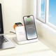 Зарядка беспроводная Qi Pass folding 3-in-1 wireless fast charger CQ7 (iWatch+SAM) |15 Вт| Белый - изображение 4