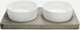 Набір мисок для собак Be One Breed Ceramic Bowl 2 x 750 мл White (0740224235337) - зображення 1