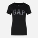 Футболка хлопковая женская GAP 268820-11 XL Черная (1200048865602) - изображение 5
