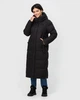 Жіночий пуховик куртка пальто біо-пух DuPont Sorona з капюшоном зимовий original ICEbear 3953 46 чорний 39532 - изображение 3