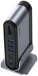 Док-станція хаб Baseus USB 3.2 Type-C - 2x HDMI 2xDP 2x USB-C 3x USB RJ45 SD TRRS 3.5mm PD 100W БЖ 16в1 Grey-Black - изображение 6