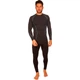 Спортивная компрессионная футболка мужская Zelart Fit 1001 размер L (170-175 см) Black-Grey - изображение 4