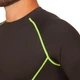 Спортивная компрессионная футболка мужская Zelart Fit 1001 размер 3XL (185-190 см) Black-Green - изображение 3