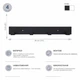 Вешалка настенная 40см х 5см Glozis Urban Black 40 H-103 - изображение 9