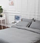Комплект постельного белья Moon&Star Satin Stripe «Stripe Gray» King Size 220x240 наволочки 2х40х60 (MS-820003640) - изображение 3