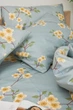 Комплект постельного белья Moon&Star полуторный 143х210 наволочки 4х70х70 Spring Flower Микросатин Premium (MS-820001407) - изображение 11