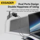 Сетевое зарядное устройство ESSAGER Pinchen 33W Travel Phone Charger USB A + TYPE C EU White (ECTAC-PCB02-P) - изображение 2