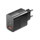 Сетевое зарядное устройство ESSAGER Pinchen 33W Travel Phone Charger USB A + TYPE C EU Black (ECTAC-PCB01-P) - изображение 2