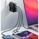 Сетевое зарядное устройство ESSAGER Grace 100W 4 Ports Travel Charger 2 Type-C 2 Type-A (ECT2CA-QYB01-Z) - изображение 6