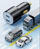 Автомобильное зарядное устройство Essager City Dual Type-C Car Charger 66W Black (ECC2C-FF01) - изображение 7