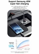 Автомобильное зарядное устройство Essager Gyroscope Mini 45W Car Charger USB-A + Type-C Blue (ECCAC45-TL03-Z) - изображение 6