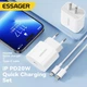 Сетевое зарядное устройство ESSAGER Vanjane Travel Phone Charger Set PD20W (no cable) EU White (ECTC-FJB02-P) - изображение 2