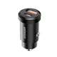 Автомобильное зарядное устройство Essager Gyroscope Mini Charger USB-A + Type-C 30W Black (ECCAC-TL01) - изображение 2