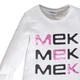 Набор из 2 футболок с длинным и коротким рукавом с логотипом Mek 203MIFL018-995 белая с серым 170 - изображение 4