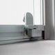 Душевой бокс DUSEL GLARE Satin 90x90x210 стекло прозрачное, профиль сатин, без крыши - изображение 10