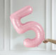 Фольгированная Цифра 5 Размер 75см | Sugar Pink - изображение 2