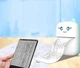 Принтер детский аккумуляторный термопринтер с Bluetooth Mini printer Cat Ears 8499 бело-синий - изображение 6