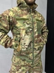 Тактичний костюм SoftShell з вологозахистом та липучками під шеврони Multicam XL - зображення 5