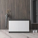 Комод тумба для взуття з фасадами без ручок Vays R-020 81х54х40 антрацит-білі фасади - зображення 1