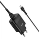 Мережевий зарядний пристрій (МЗП) Hoco C72Q QC3.0 (1USB/2A) + MicroUSB Чорний - зображення 2