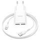 Сетевое зарядное устройство СЗУ HOCO C88A (2USB/2.4A) + Type-C Белый - изображение 3