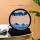 Песочная картина Moving Sandscapes в чёрной рамке 18см синяя - изображение 2