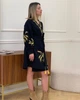 Сукня жіноча на запах "Колоски" M (46-48) чорний (5681) - изображение 3