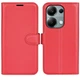 Классический чехол-книжка Deexe Book Type для Xiaomi Redmi Note 13 Pro 4G / Poco M6 Pro - Red - изображение 1