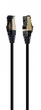 Патч корд Cablexpert PP8-LSZHCU-BK-15M, S/FTP, литой, 50u" штекер с фиксатором, 15м, черный - изображение 1