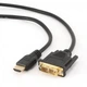 Кабель Cablexpert CC-HDMI-DVI-0.5M, HDMI-DVI тато/тато, позолочені коннектори, 0,5 м - зображення 2
